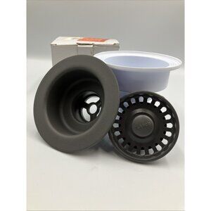 Blanco 3-1/2" Basket Strainer & Sink Flange - Cinder 441481
